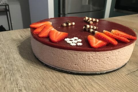 Cliquez pour zoomer ! Bavarois aux fraises Thermomix par Faby
