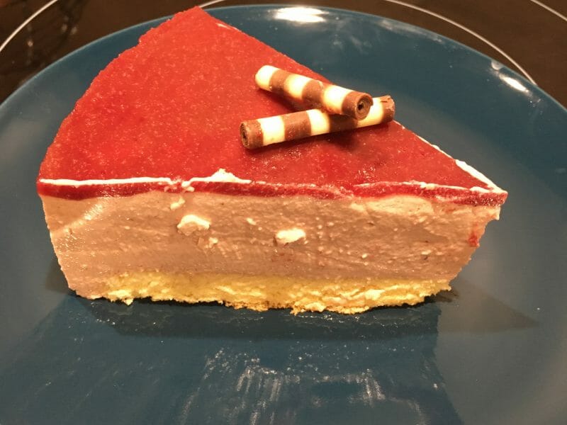 Cliquez pour zoomer ! Bavarois aux framboises Thermomix par Faby