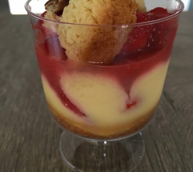 Cliquez pour zoomer ! Tarte aux fraises destructurée Thermomix par Faby