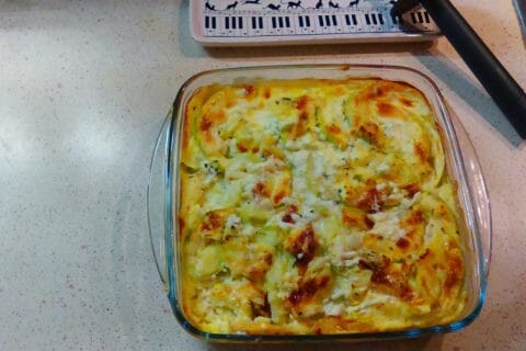 Cliquez pour zoomer ! Clafoutis courgettes et feta au Thermomix