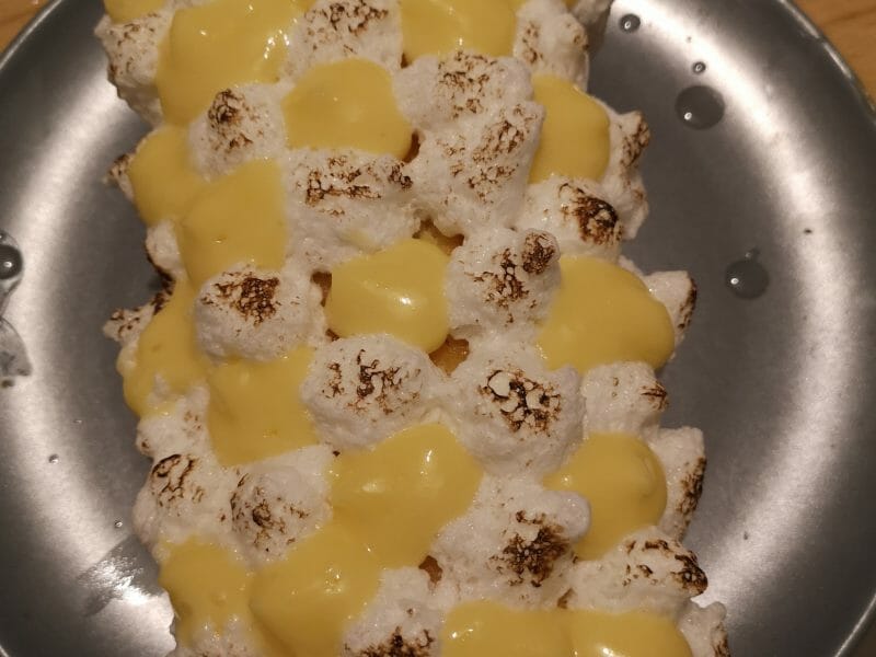 Cliquez pour zoomer ! Bûche au citron meringuée Thermomix par Memere17