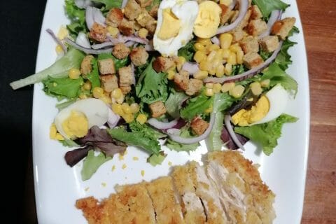 Cliquez pour zoomer ! Salade César Thermomix par Memere17