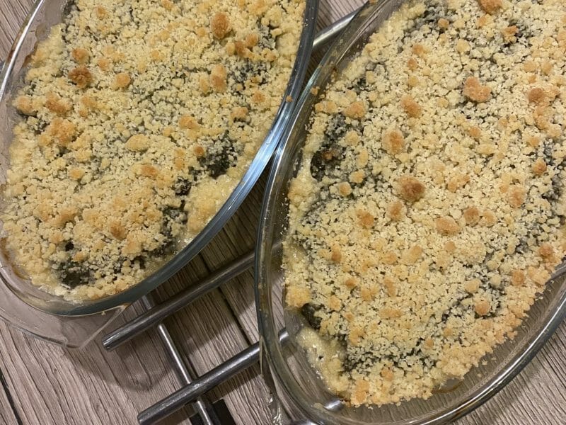 Cliquez pour zoomer ! Crumble poulet, courgettes et parmesan Thermomix par tic-tac’s