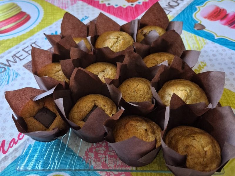 Cliquez pour zoomer ! Muffins à la banane Thermomix par mam_12