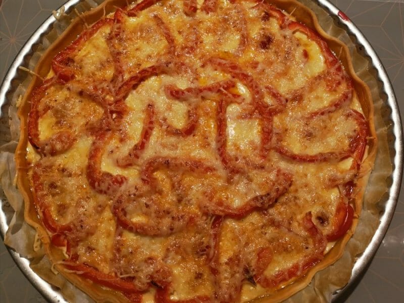 Cliquez pour zoomer ! Quiche poivrons et chorizo Thermomix par Melaniie11