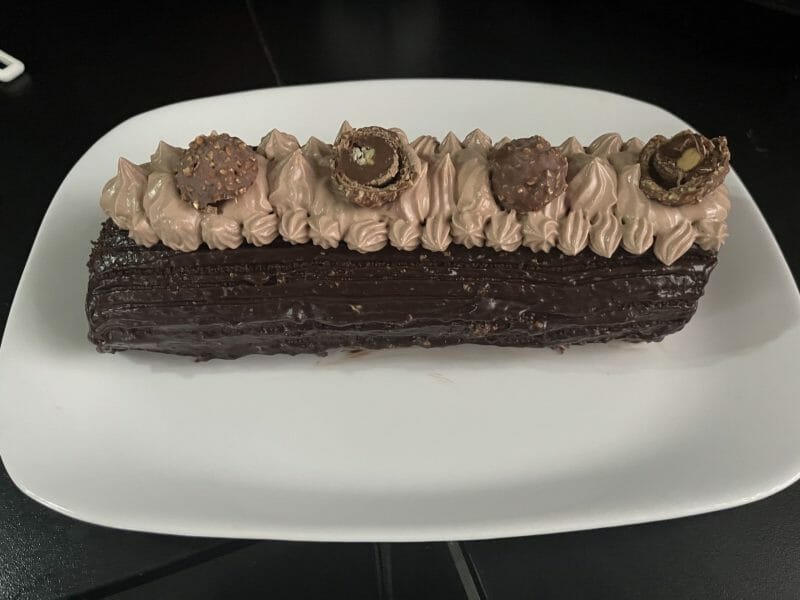 Cliquez pour zoomer ! Bûche Ferrero Rocher Thermomix par delyou