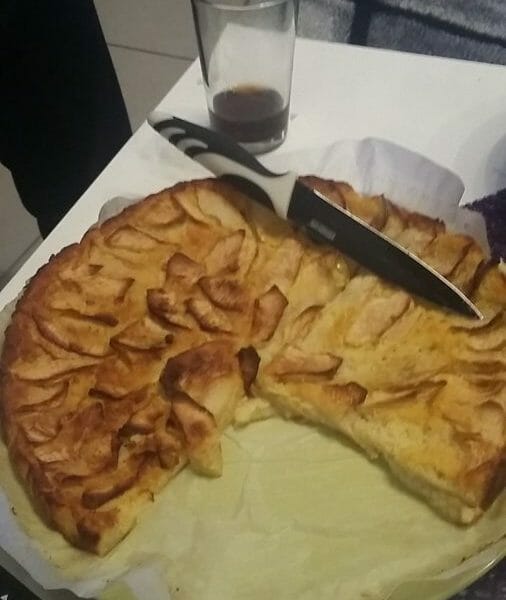 Cliquez pour zoomer ! Tarte aux pommes sans pâte Thermomix par alileymil