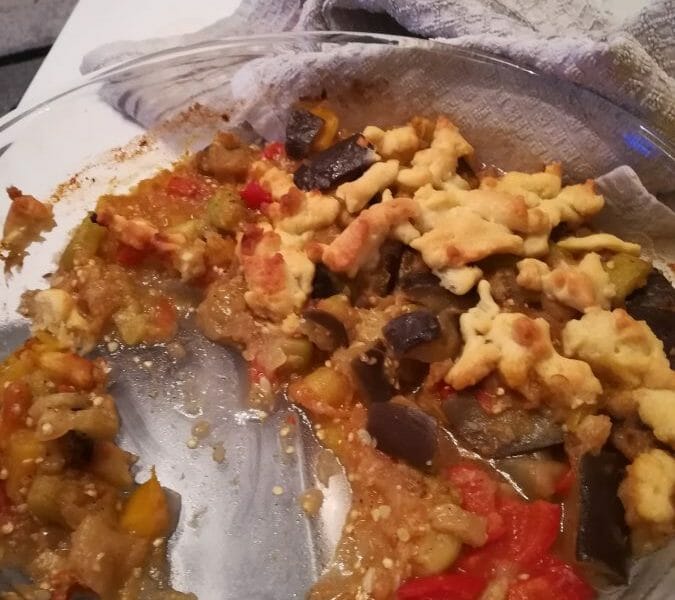 Cliquez pour zoomer ! Crumble aux légumes provençaux Thermomix par alileymil