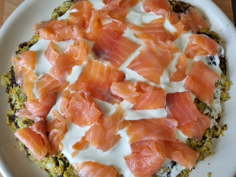 Cliquez pour zoomer ! Galette de légumes et saumon fumé Thermomix par nathalys15