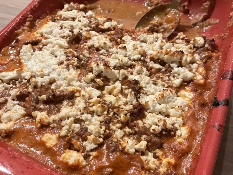 Cliquez pour zoomer ! Casserole de patates douces à la viande hachée et fêta Thermomix par catjack