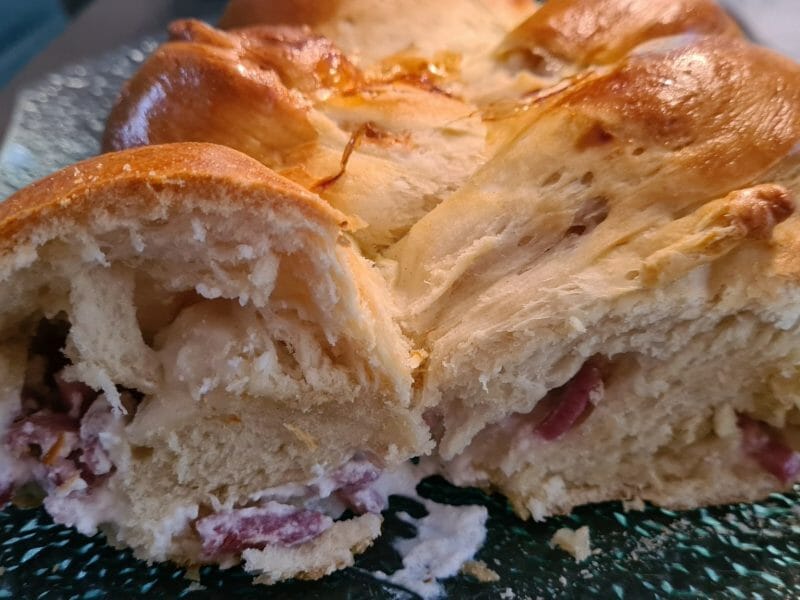 Cliquez pour zoomer ! Brioche salée jambon fromage Thermomix par celllia