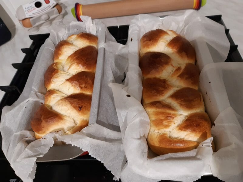 Cliquez pour zoomer ! Brioche tressée à la mie filante Thermomix par cespine