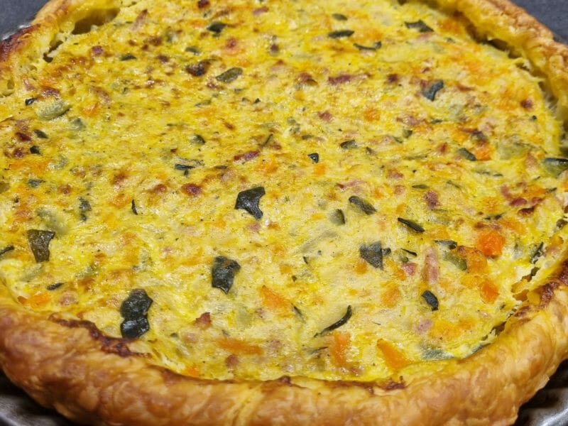 Cliquez pour zoomer ! Tarte courgettes et carottes Thermomix par hael64