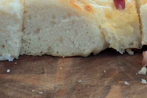 Cliquez pour zoomer ! Fougasse chèvre et lardons Thermomix par mel_180 🦌