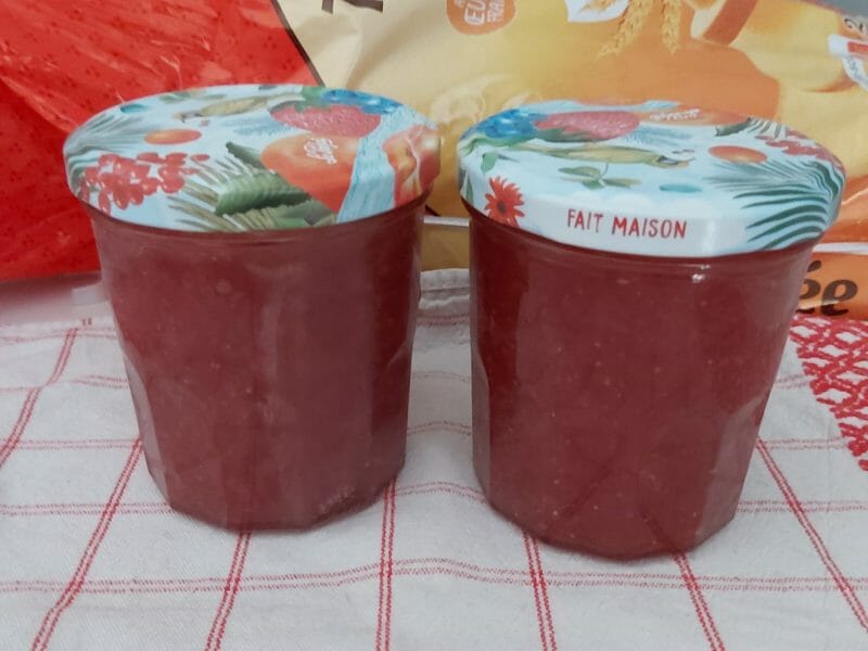 Cliquez pour zoomer ! Confiture mangue fraises Thermomix par laduch38