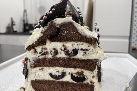 Cliquez pour zoomer ! Bûche forêt noire Thermomix par chalimart51