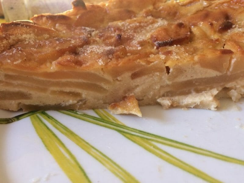 Flognarde aux pommes (clafoutis aux pommes) au Thermomix - Cookomix