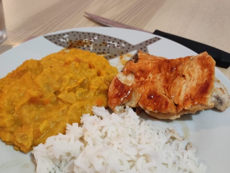 Cliquez pour zoomer ! Dhal de patate douce et de lentilles corail Thermomix par syhansa