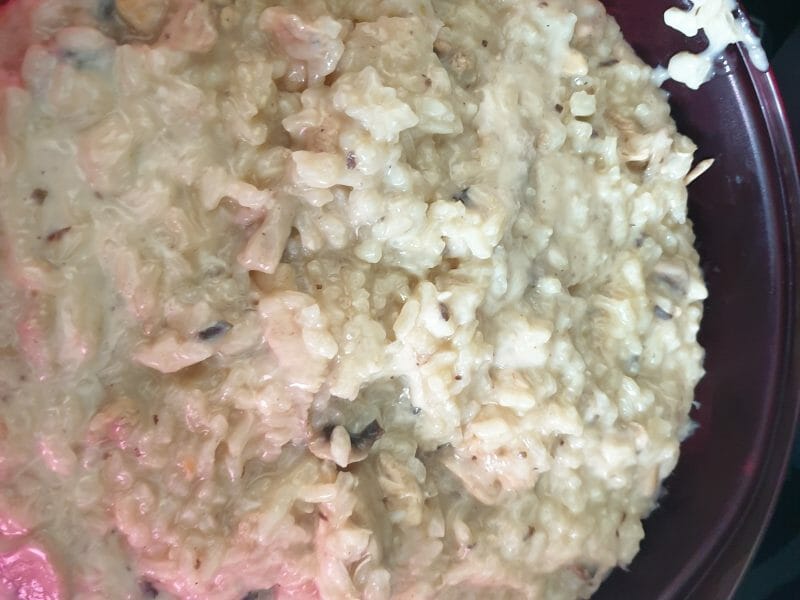Cliquez pour zoomer ! Risotto poulet et champignons Thermomix par sandrine regis
