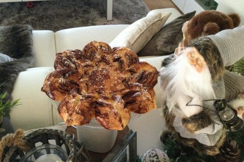 Cliquez pour zoomer ! Brioche étoilée au Nutella Thermomix par Isabelle au bois dormant