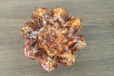 Cliquez pour zoomer ! Brioche étoilée au Nutella Thermomix par Isabelle au bois dormant