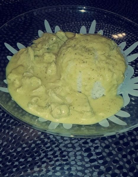 Cliquez pour zoomer ! Blancs de poulet sauce moutarde et curry Thermomix par Alexemile