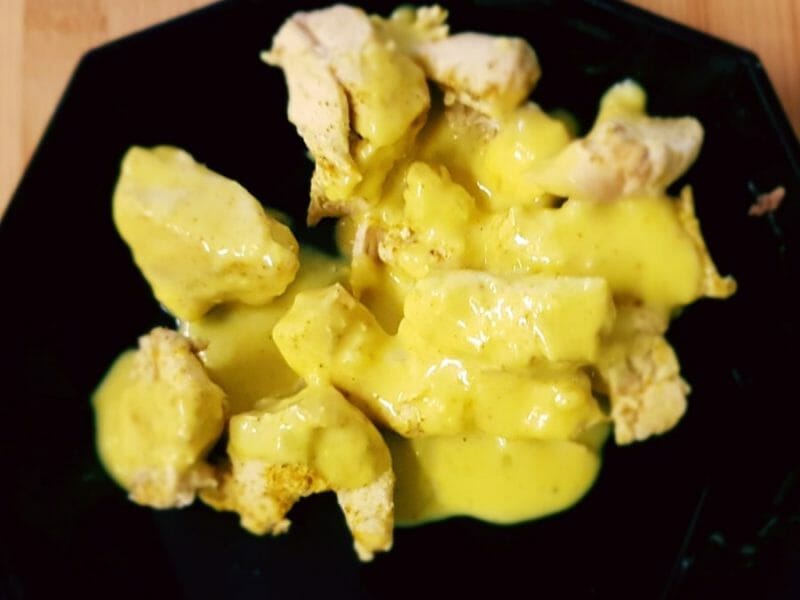 Blancs de poulet sauce moutarde et curry Thermomix par GrumpyBlondie