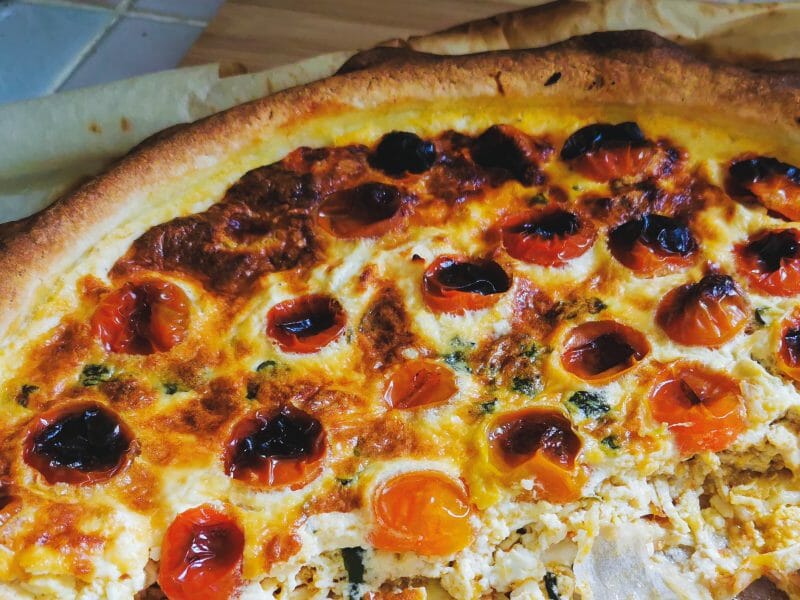 Cliquez pour zoomer ! Quiche poulet et tomates cerises Thermomix par GrumpyBlondie
