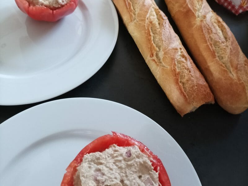 Cliquez pour zoomer ! Tomates farcies au thon Thermomix par Heidi22650