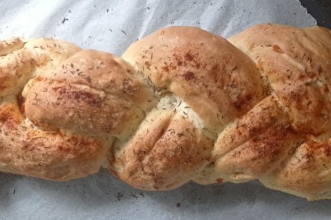 Cliquez pour zoomer ! Brioche salée jambon fromage Thermomix par carambar10