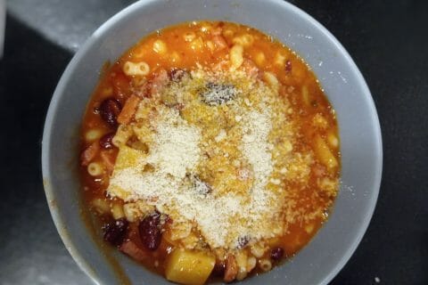 Cliquez pour zoomer ! Soupe aux haricots rouges et coquillettes Thermomix par carambar10