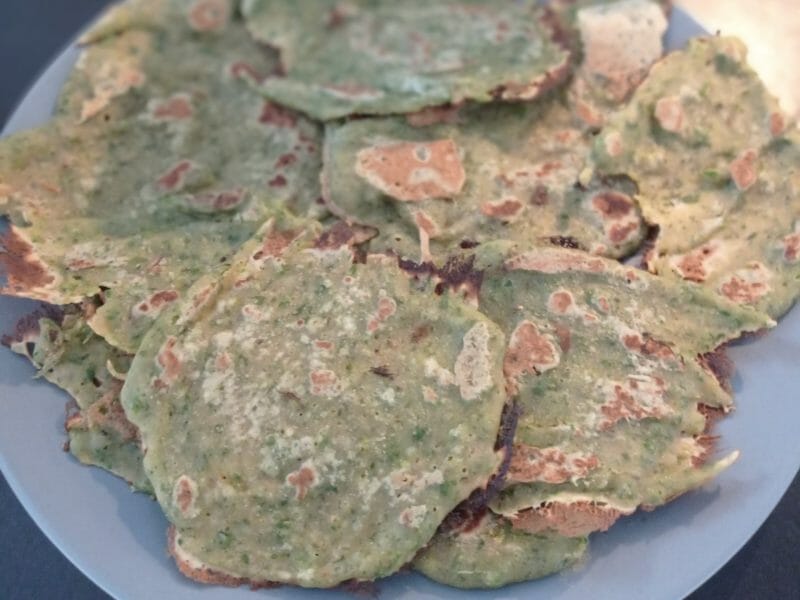 Cliquez pour zoomer ! Pancakes banane et épinards Thermomix par carambar10