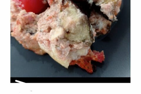 Cliquez pour zoomer ! Clafoutis aubergines et tomates Thermomix par carambar10