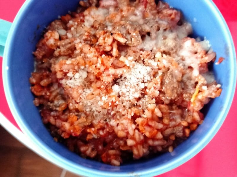 Cliquez pour zoomer ! Risotto à la bolognaise Thermomix par carambar10