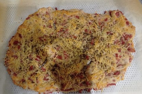 Cliquez pour zoomer ! Fougasse olives et lardons Thermomix par carambar10