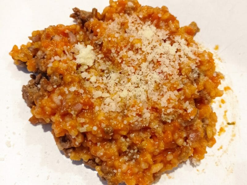 Cliquez pour zoomer ! Risotto à la bolognaise Thermomix par carambar10
