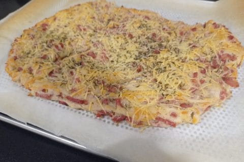 Cliquez pour zoomer ! Fougasse olives et lardons Thermomix par carambar10