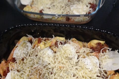 Cliquez pour zoomer ! Gratin de tortellini tomate mozzarella Thermomix par carambar10