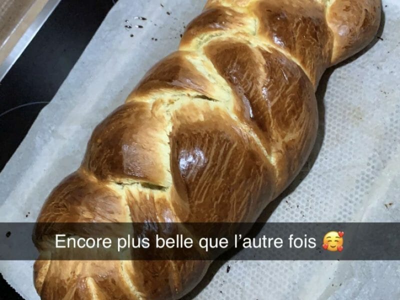 Cliquez pour zoomer ! Brioche tressée à la mie filante Thermomix par amandine_675