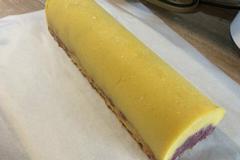 Cliquez pour zoomer ! Bûche glacée mangue et framboise Thermomix par amandine_675