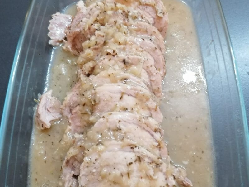 Cliquez pour zoomer ! Roti de porc sauce échalote Thermomix par celine03400