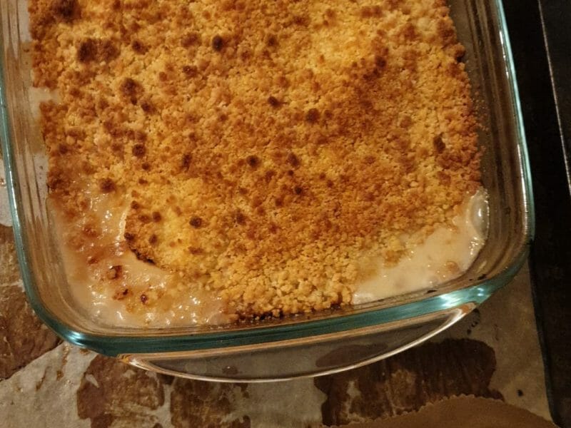 Cliquez pour zoomer ! Crumble courgettes, chèvre et lardons Thermomix par dom7666