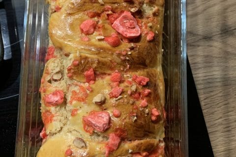 Cliquez pour zoomer ! Brioche aux pralines roses Thermomix par bibidoll69