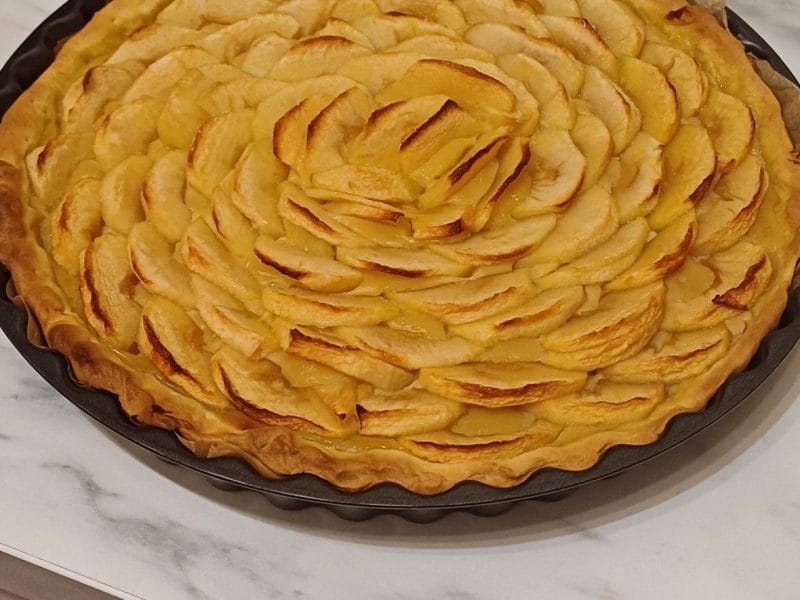 Cliquez pour zoomer ! Tarte aux pommes alsacienne Thermomix par Ninii