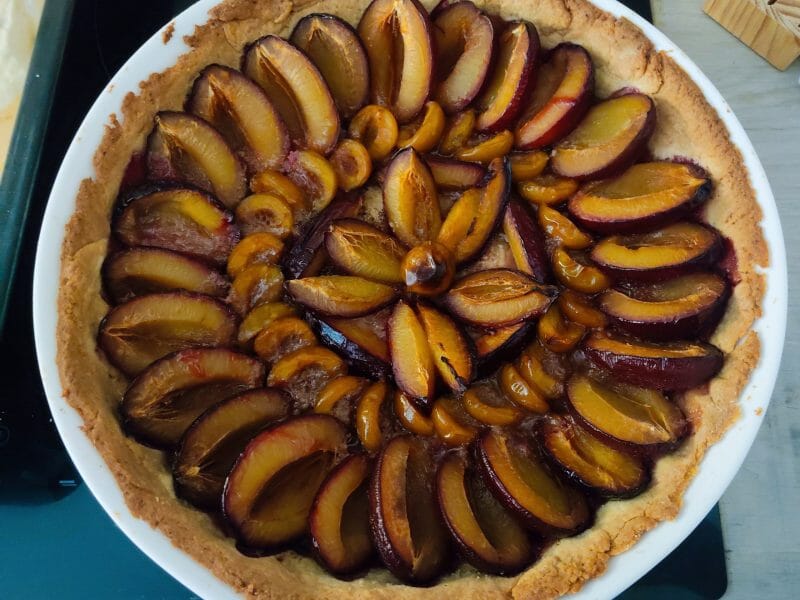 Cliquez pour zoomer ! Tarte aux quetsches Thermomix par anne_382