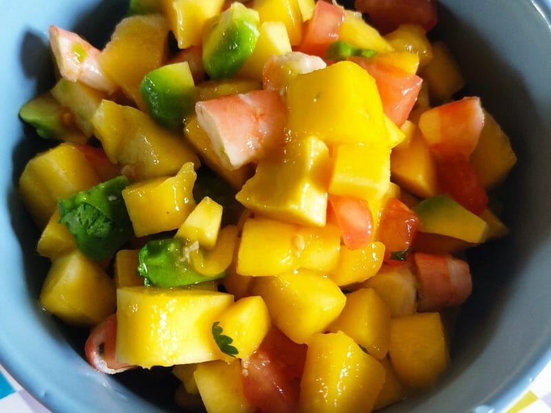 Cliquez pour zoomer ! Ceviche de crevettes, mangue, avocat Thermomix par anne_382