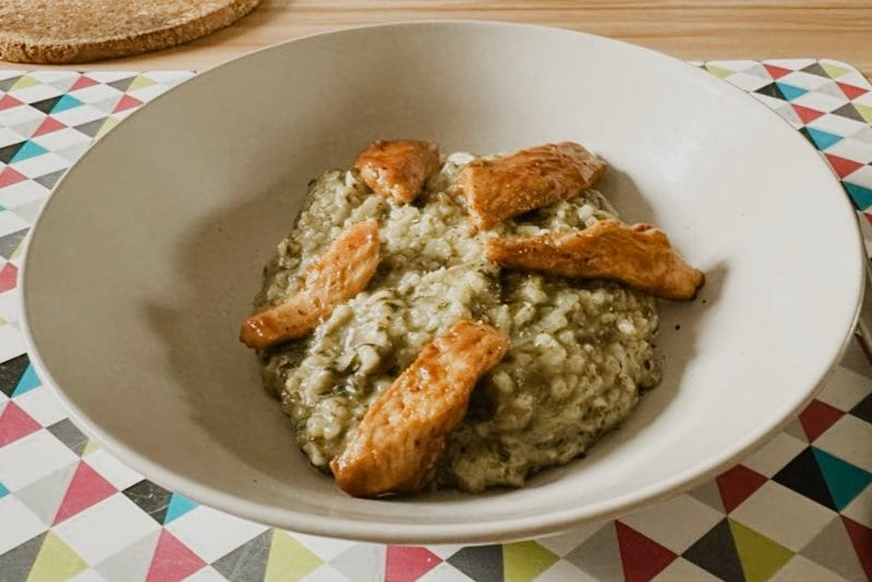 Cliquez pour zoomer ! Risotto poulet et champignons Thermomix par anne_382