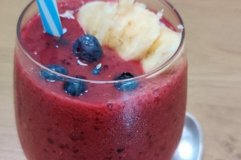 Cliquez pour zoomer ! Milkshake fraise banane Thermomix par lzthermomix