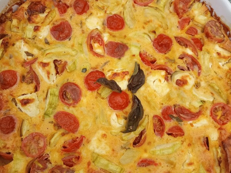 Cliquez pour zoomer ! Clafoutis courgettes et feta Thermomix par mandinette19