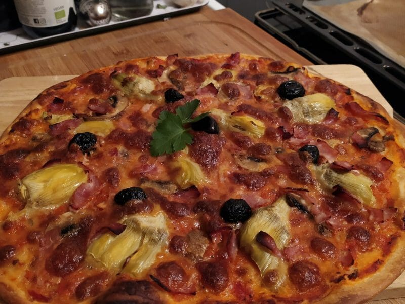 Cliquez pour zoomer ! Pizza capricciosa Thermomix par juliza